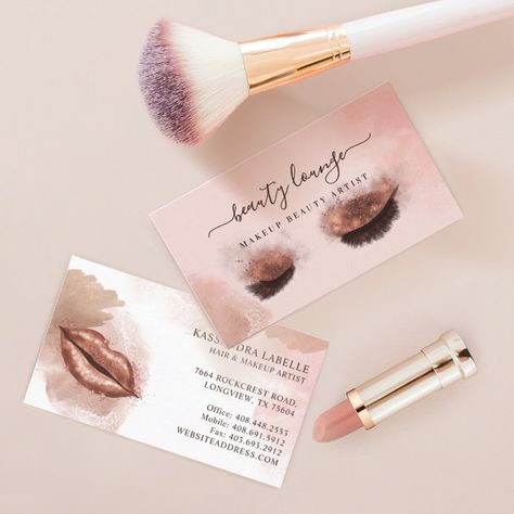 Makeup Artist Cards, Makeup Artist Names, Lashes Business, Butterfly Monarch, Beauty Business Cards, Stylish Business Cards, Makeup Artist Business Cards, Artist Business Cards, Beauty Lash