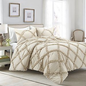 Lush Decor Avon Comforter 3-Piece Set | Kohls Farmhouse Bedding Sets, Ruffle Comforter, Cama Queen Size, Boho Chique, Cama King Size, Queen Size Comforter, King Size Comforters, Lit King Size, Cama King