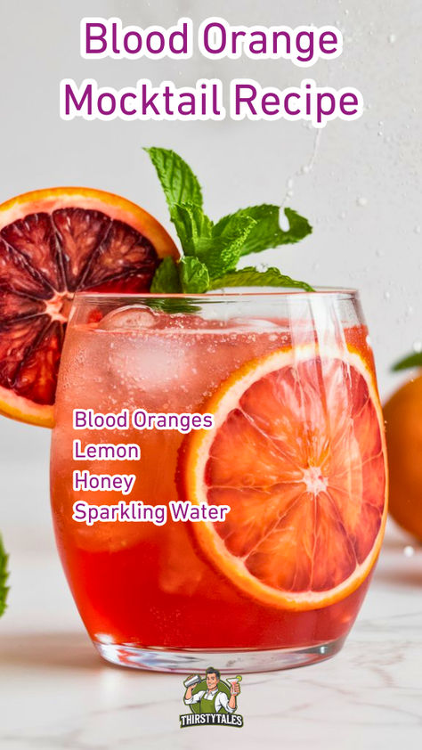 "Discover the ultimate Blood Orange Mocktail Recipe, a refreshing 
non-alcoholic drink perfect for any occasion! This Citrus Blood Orange 
Mocktail combines sweet and tangy flavors, making it a delightful Blood 
Orange Cocktail Alternative. Enjoy a festive Blood Orange Mocktail that’s 
easy to make and sure to impress. Perfect for gatherings or a cozy night 
in, this Blood Orange Drink Recipe is a must-try for anyone seeking a 
delicious, non-alcoholic beverage!" Orange Mocktails Non Alcoholic, Blood Orange Mocktail Recipes, Blood Orange Mocktail, Blood Orange Drink, Orange Mocktail Recipes, Drinks Mocktail, Orange Mocktail, Cosmopolitan Drink, Blood Orange Cocktail