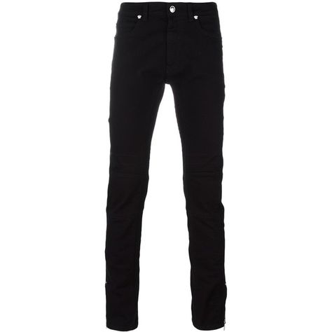 Versace straight fit jeans (£635) ❤ liked on Polyvore featuring men's fashion, men's clothing, men's jeans, pants, bottoms, male clothes, men, mens pants, black and mens zipper jeans Choi Junghoon, Jeans Png, Pants Png, Park Wonbin, Spray On Jeans, Cowboy Pants, Pants Male, Male Clothes, Black Pants Men