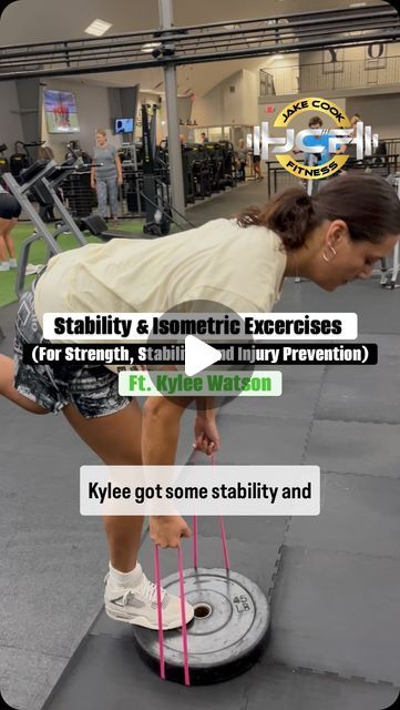 Jake Cook Jr | Performance & Fitness on Instagram: "⬇️Stability & Isometric Exercises⬇️
Watch Video for movements 
3 Sets ea. Exercise: 
1. Triple Extension (5 ea. leg)
2. Isometric Holds (30s ea. Side) 
3. SLRDL to Overhead Press (5 ea. Leg on foam pad) 
4. ISO Lunge Med Ball Chops (8 ea. side)
#1%" Isometric Exercises, Overhead Press, Fitness Watch, Injury Prevention, Watch Video, Strength Training, Hold On, Instagram