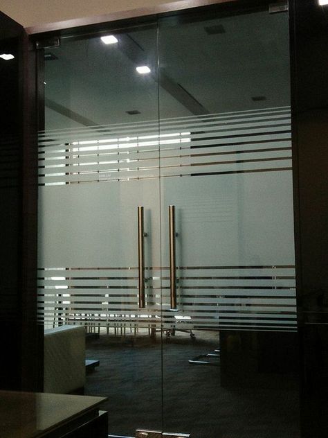 Office Glass Door Design, Small Home Decorating Ideas, Office Glass Partition, Glass Sticker Design, Glass Film Design, Frosted Glass Sticker, Glass Partition Designs, Office Cabin Design, Glass Wall Design