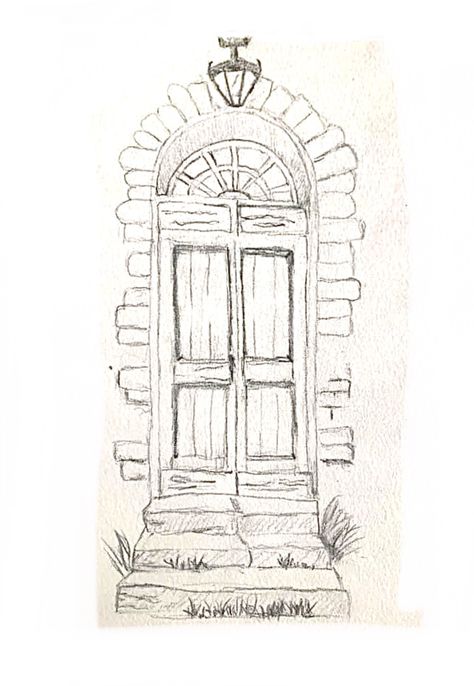 Drawing Doors Sketches, Windows Drawing Sketch, Window Drawing Easy, Storybook Illustration, Really Cool Drawings, Watercolor Architecture, Pen Art Drawings, Architecture Design Drawing, Diy Watercolor Painting