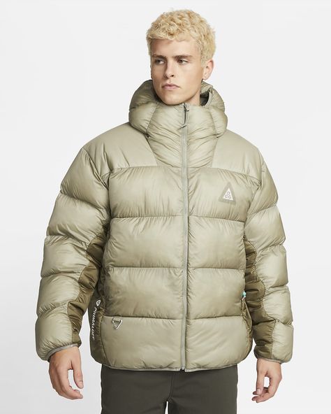 Acg Outfit, Puffer Jacket Nike, Jacket Nike, Store Shoes, Nike Acg, Nike Store, Peak Performance, Recycle Plastic Bottles, White Style