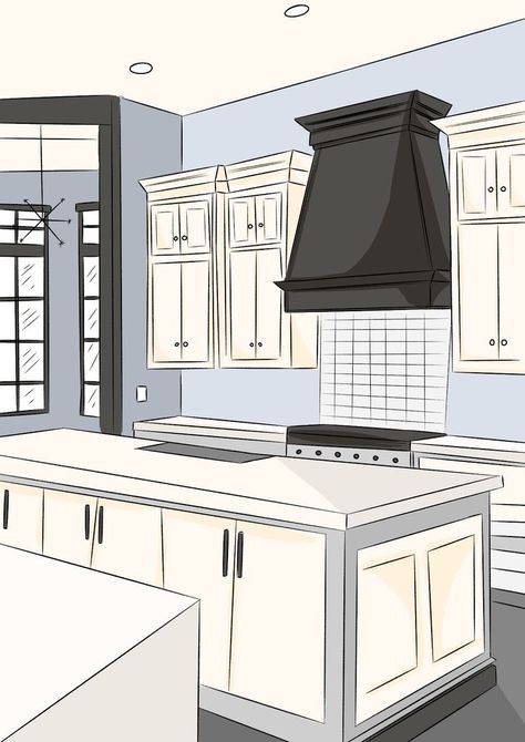 Background Digital Art, Kitchen Background, Kitchen Drawing, Digital Art Drawing, Background Drawing, Comic Drawing, Art Sketchbook, Art Drawing, Pretty Wallpapers