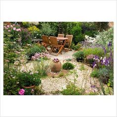 screw the perfect lawn. Mediterranean Garden Design, Fire Area, Pebble Garden, Seaside Garden, Dry Garden, Gravel Garden, Coastal Gardens, Low Maintenance Garden, Mediterranean Garden