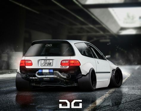 Civic Eg 3 Door, Honda Civic Hatch, Honda Hatchback, B13 Nissan, Photoshop Render, Civic Jdm, Honda Vtec, Corsa Wind, Car Stripes