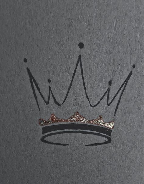 Crown Illustration Art, Crown Drawing Ideas, Queen Crown Drawing Simple, Crown Simple Drawing, Crown On Head Drawing, King And Queen Crowns Drawings, Cute Crown Drawing, Crown Reference Drawing, How To Draw A Crown