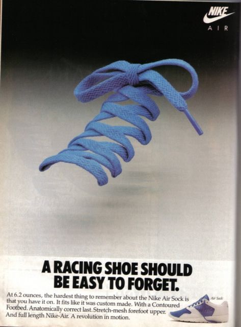 40 Awesome Vintage Nike Sneaker Ads You Don't Remember | Complex Vintage Nike Ads, Nike Ads, Nike Campaign, Old Nikes, Nike Poster, Sneakers Design, Nike Ad, Shoe Advertising, Nike Air Force One