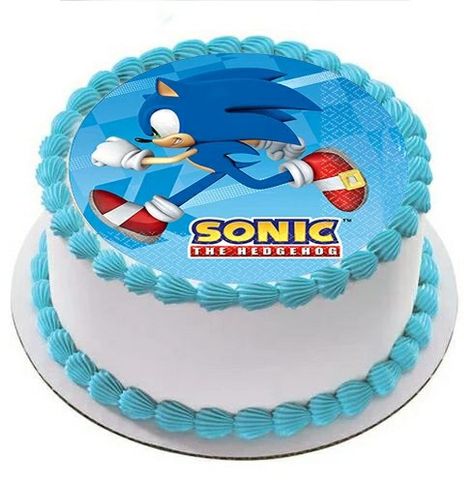 Sonic Pasta, Pastel Sonic, Bolo Sonic, Sonic Cake, Bedroom For Girls Kids, Hedgehog Cake, Sonic Party, Sonic Birthday, Birthday Party Theme Decorations