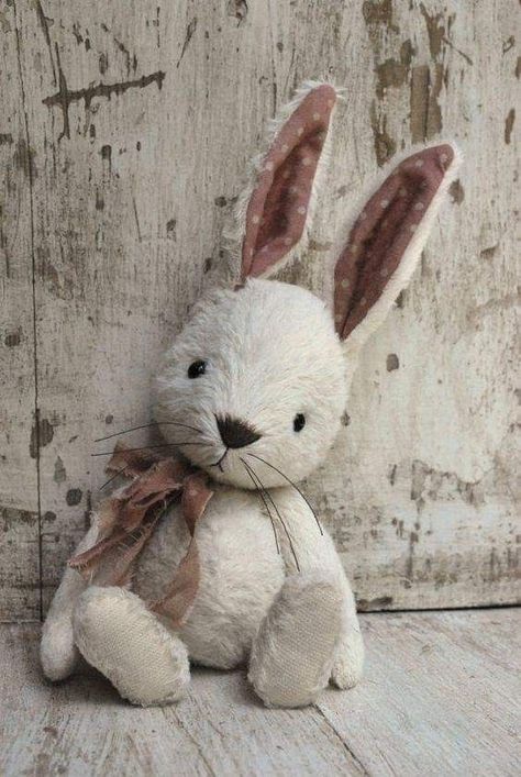 Teddy Bear Sewing Pattern, Handmade Bunny, Animal Sewing Patterns, Rabbit Dolls, Vintage Bunny, Bunny Art, Bunny Doll, Bunny Toys, 영감을 주는 캐릭터