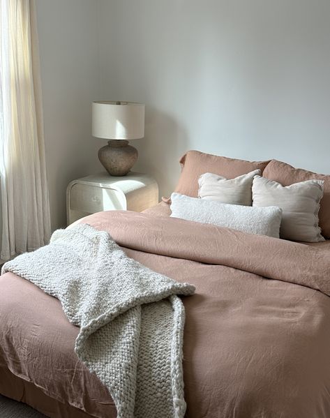 Linen Duvet Cover Set curated on LTK Chunky Hand Knit, Linen Duvet Cover, Linen Sheet Sets, Bed Springs, Desert Sunset, Linen Sheets, Wool Throw, Color Crush, Linen Duvet Covers