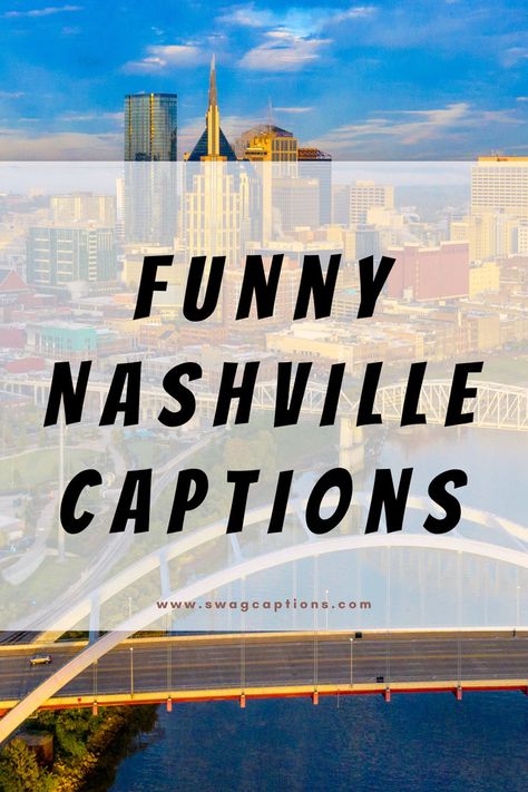 Get ready to laugh your boots off with these hilarious Nashville captions! From honky-tonk antics to Music City mishaps, these witty one-liners will have you rolling with laughter. Pin now for your daily dose of Funny Nashville Captions! Best Captions, Instagram Look, Music City, To Laugh, The Spirit, Puns, Daily Dose, Nashville, Funny