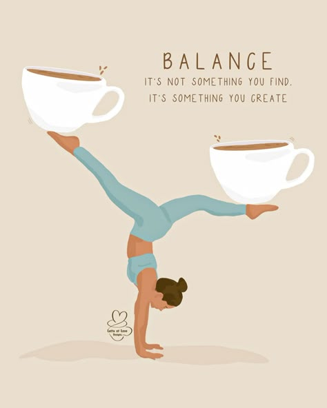 Finding balance in life is a constant practice ☕️🤸🏽 In life we’re constantly finding balance between finding time to work out and (if you’re a chronic illness girlie like me) working out too much. Making every meal at home and picking up a meal to spend some extra time with loved ones. Or going on a date night. I’m still trying to find my new rhythm and routine in my new home, but at the same time I feel so much more balanced than I did a year ago when I was pushing myself to work two jobs... Spend Time By Yourself, Balance Is Not Something You Find, Work Life Balance Pictures, Well-being Quotes, Work Home Balance, Happy At Work Picture, Balance Between Work And Life, Happy Work Life, Balancing Life Quotes