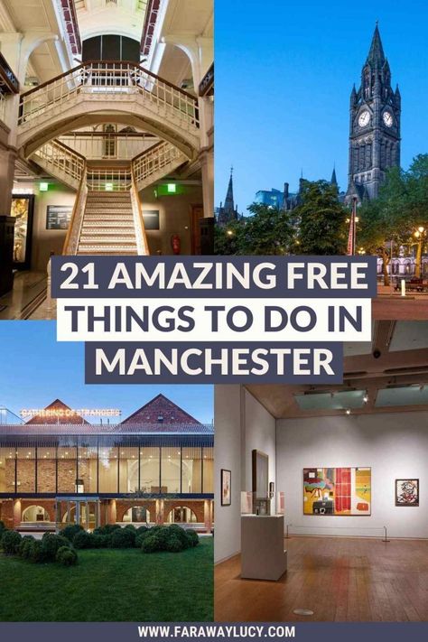 21 Amazing Free Things to Do in Manchester [2021] | Faraway Lucy Manchester Things To Do, Manchester Activities, Lancaster England, Things To Do In Manchester, Manchester Town Hall, Manchester Cathedral, Lancaster University, Manchester Travel, European Trip