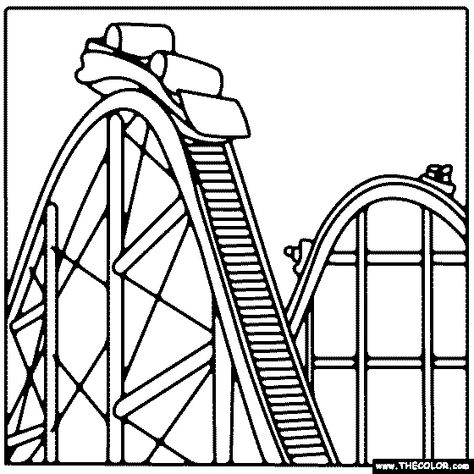 100% free coloring page of Rollercoaster. Color in this picture of Rollercoaster and share it with others today! Rollercoaster Drawing Easy, Minecraft Rollercoaster, Roller Coaster Drawing, Best Roller Coasters, Indian Block Print Fabric, Pages To Color, Kid Coloring Page, Cars Coloring Pages, Online Coloring Pages