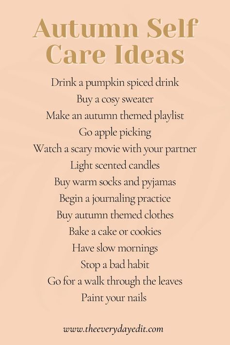 Get Ready For Autumn, Fall Self Care Ideas, Autumn Glow Up, Autumn Reset, Slow Autumn, Fall Selfcare, Autumn Self Care, Fall Self Care, Autumn Hygge