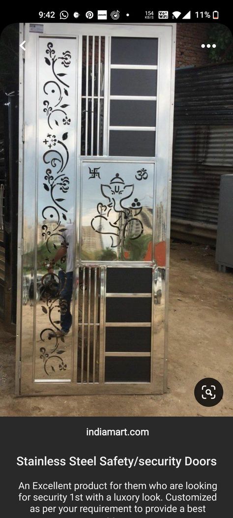 S S Steel Gate, Steel Get Design, Ss Safety Door Design, Ss Door Design Modern, Ss Gate Design Modern Double Door, Metal Safety Door Design, Steel Double Door Design, Ss Door Design, Steel Gate Design Double Door