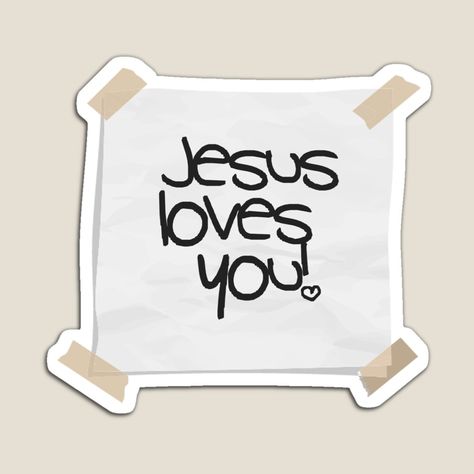 Note Sticker, Book Crafts Diy, Christian Stickers, The Cross Of Christ, Emoji Stickers, Bible Study Notes, Prayer Board, Sticky Note, Jesus Loves You