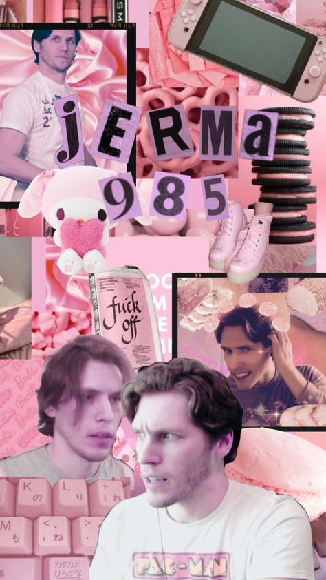 Uh I need help #jerma985 #jerma #pink #pinkaesthetic #wallpaper #aestheticwallpaper Jerma Wallpaper, He Makes Me Happy, Father Figure, Create Collage, Pink Aesthetic, Make Me Happy, Aesthetic Wallpapers, Cut Out, Energy