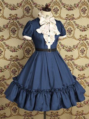 big booty — fatfashionandpenguins: Series VII.  Royal blue... Gaun Abad Pertengahan, Lolita Outfits, Old Fashion Dresses, Mary Magdalene, Retro Pin Up, Royal Blue Dresses, Japanese Street Fashion, Kawaii Clothes, Lolita Dress