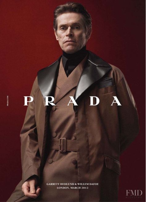 Photo - Prada - Autumn/Winter 2012 Menswear - Fashion Advertisement | Brands | The FMD Menswear Editorial, Fashion Advertisement, Stella Tennant, Willem Dafoe, Mens Fashion Editorial, Prada Fashion, Professional Fashion, Prada Men, Spring Summer 2014