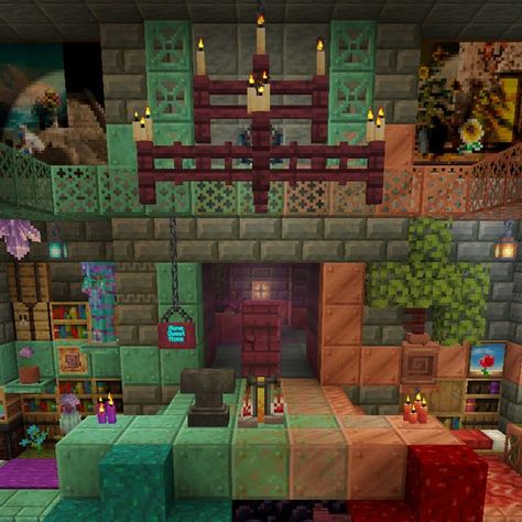 Minecraft on Instagram: "In today’s trial chamber prep, we’re coming with 5 decor tips to spark joy!   Click the link in our bio to bring in the vibes & keep out those nosy neighbors." Trial Chambers Minecraft, Minecraft Trial Chambers, Minecraft Cute Decorations, Minecraft Decoration Ideas, Minecraft C, Minecraft Redstone, Nosy Neighbors, Minecraft Interior, Minecraft House Plans