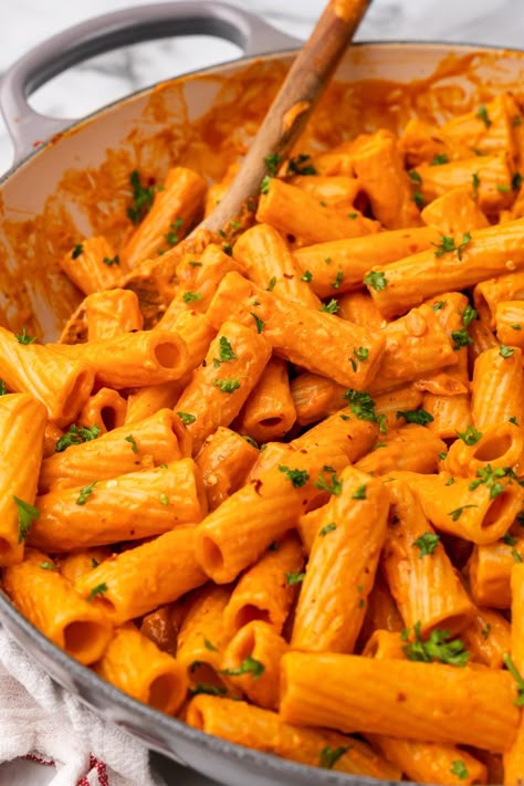 Vegan Vodka Pasta Colavita Pasta Recipes, Vegan Vodka Sauce Recipe, Dairy Free Vodka Pasta, Vegan Crockpot Pasta, Spicy Vegan Pasta, Vegan Italian Recipes Dinners, Vegan Penne Alla Vodka, Vegan Italian Dishes, Vegan Chicken Pasta