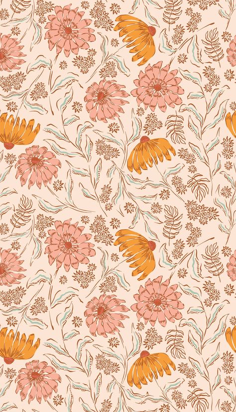 Girly Fall Backgrounds Iphone, Subtle Autumn Wallpaper, Laptop Backgrounds Vintage, Vintage Floral Iphone Wallpaper, Floral Fall Wallpaper, Granola Iphone Wallpaper, Autumn Aesthetic Flowers, Ipad Wallpaper Autumn Aesthetic, Inspo Background Iphone