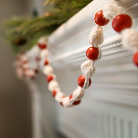 Missouri Star Quilt Company on Instagram: "Crochet an adorable garland that looks like an old-fashioned string of popcorn and cranberries! Red, wooden beads serve as the cranberries between yarn bobbles of popcorn. 

This simple-to-stitch project creates 15 feet of garland. Loop it on your Christmas tree, drape it along your mantel, or hang it around a doorway. Put it anywhere you want to string up some holiday charm! 

Watch the Popcorn and Cranberry Crochet Garland tutorial with Sara Delaney now." Garland Tutorial, The Cranberries, Crochet Garland, Missouri Star Quilt Company, Missouri Star Quilt, Bobble Stitch, Star Quilt, Christmas Garland, Wooden Beads