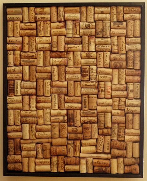 A project I have been meaning to take on for years.... Wine Cork Board, Diy Bulletin Board, Wine Cork Projects, Make Your Own Wine, Cork Jewelry, Cork Projects, Cork Bulletin Boards, Cork Wall, Cork Diy