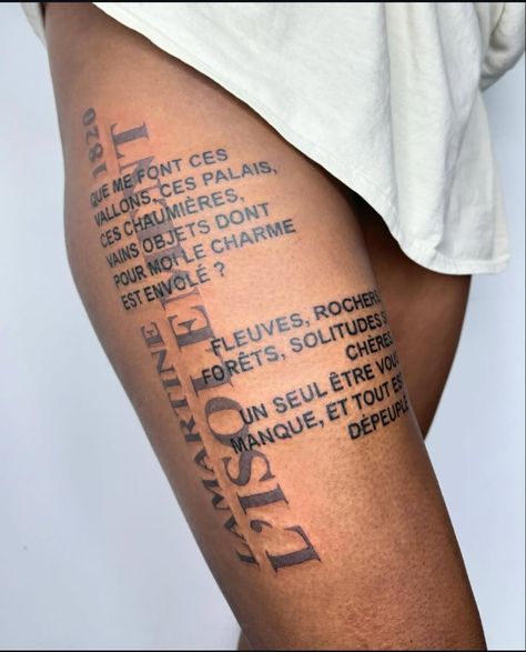 Leg tattoo source: @infrababy Writing Leg Tattoo, Spine Tattoo, Leg Tattoo, Tattoo Placement, Minimal Tattoo, Tattoo Fonts, Neck Tattoo, Thigh Tattoo, Leg Tattoos