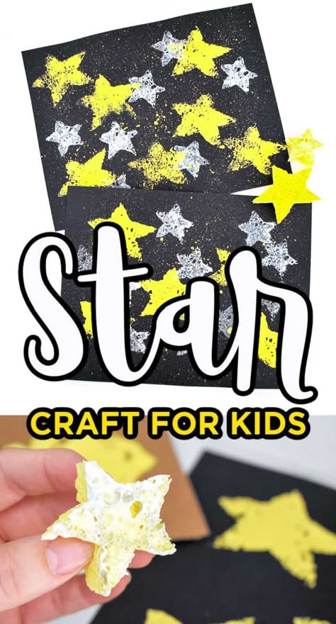 Star Craft For Kids Star Crafts For Kids, Outer Space Crafts, Star Crafts, Galaxy Crafts, Planet Crafts, Space Lessons, Space Preschool, Space Crafts For Kids, Star Craft