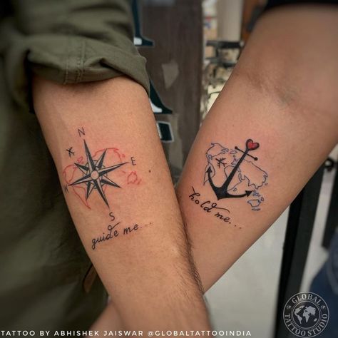 24 Small Matching Tattoos for Best Friends - Page 3 of 5 - Small Tattoos & Ideas Relationship Tattoo, Disney Couple Tattoos, Girlfriend Tattoos, Married Couple Tattoos, Small Tattoos Ideas, Couple Tattoos Love, Partner Tattoos, Couple Tattoos Unique Meaningful, Matching Tattoos For Best Friends