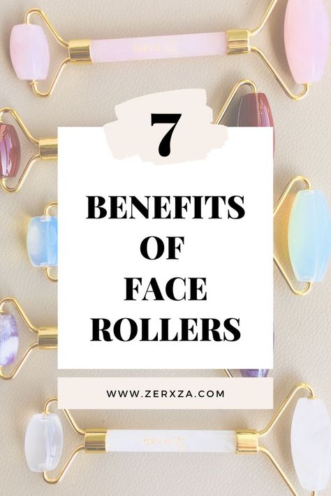 What are face rollers? Should you get a jade or rose quartz face roller? How to use facial rollers? Zerxza.com gives a complete overview of everything to do with face rollers. #skincare #beauty #makeup #selfcare #beautytips #beautytricks Face Roller Benefits, Rose Quartz Face Roller, Quartz Face Roller, Face Rollers, Face Routine, Face Roller, Beauty Guide, Facial Roller, Face Massage