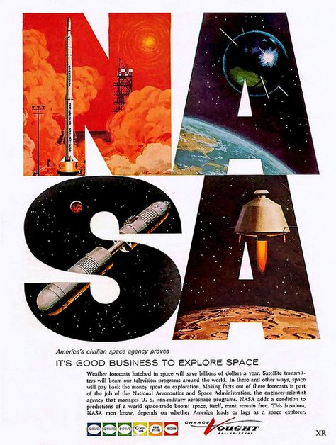 Vintage Nasa, New Retro Wave, Nasa Space, Space Poster, Vintage Space, Space Shuttle, Space And Astronomy, Fantasy Inspiration, Retro Futurism