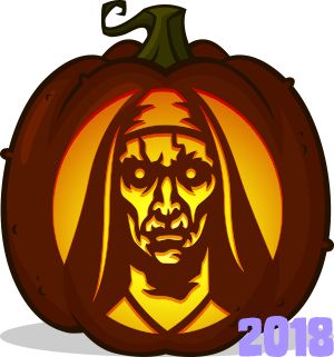 Pumpkin Etching, Scary Pumpkin Carving Patterns, The Conjuring Annabelle, Annabelle Creation, Funny Pumpkin Carvings, Conjuring 2, Zombie Pumpkins, Halloween Pumpkin Stencils, Scary Halloween Pumpkins