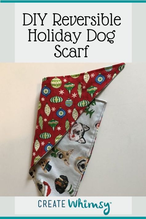 How to Make a Dog Bandana - Create Whimsy Dog Create, Dog Bandana Tutorial, Homemade Scarves, Bandana Diy, Dog Bandana Diy, Dog Clothes Patterns Sewing, Bandanas Diy, Dog Bandana Pattern, Dog Neckerchief