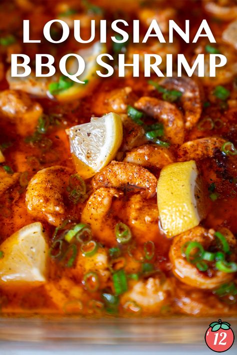 Louisiana Barbecue Shrimp, New Orleans Style Bbq Shrimp, Barbecue Shrimp Recipe, Louisiana Shrimp Recipes, Seafood Christmas Appetizers, Sheet Pan Shrimp Boil In Oven, Shrimp Stew Louisiana, Bbq Shrimp Recipes, Bbq Shrimp New Orleans