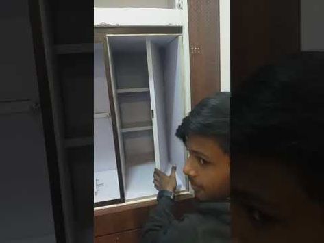 secret locker in cupboard - YouTube Locker In Cupboard, Secret Locker, Closet Safe, Secret Rooms In Houses, Secret Compartment Furniture, Locker Bedroom, Safe Lockers, Hidden Closet, Locker Furniture