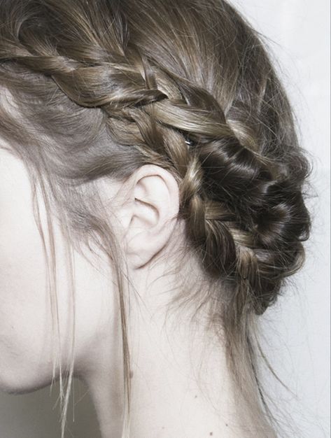 lolita braids | acs Johanna Mason, Milkmaid Braid, Runway Hair, Fishtail Braid, Katniss Everdeen, Amanda Seyfried, Ash Blonde, Hair Envy, Hair Dos