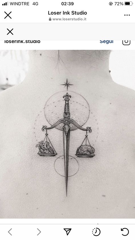 Justice Tattoo Design, Libra Scale Tattoo, Scales Tattoo, Cloud Tattoo Sleeve, Sternum Tattoo Design, Libra Scales, Balance Tattoo, Buddha Tattoo Design, Magic Runes