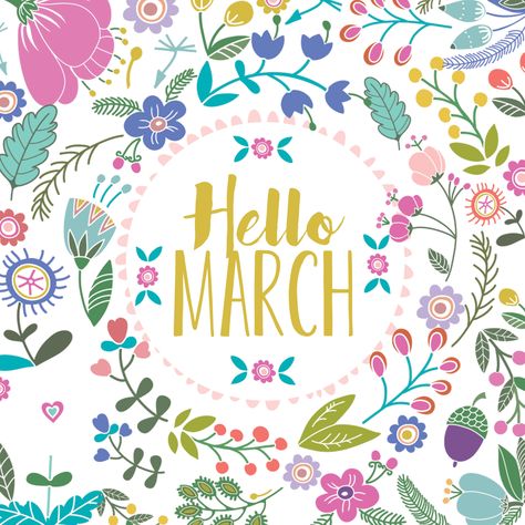 Hello March 1st! One of my four favorite days lol March Images, Bullet Journal Calendrier, Simple Tree House, March Quotes, Animal Makeup, Tree House Diy, Hello March, Free Wall Art, Tree House Kids