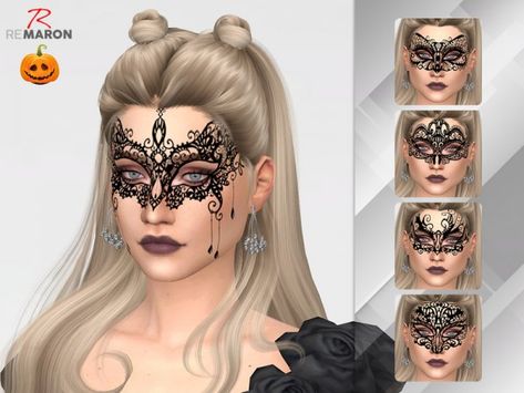 Sims 4 Masquerade Mask, Sims4 Accessories, Ts4 Accessories, Ts4 Makeup, Mods Ts4, The Mask Costume, Cc Sims4, Sims 4 Studio, Cc Clothes