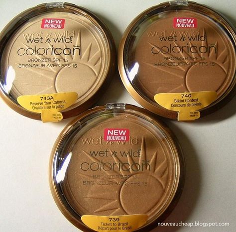 Wet n Wild Color Icon Bronzer.If you need a great drugstore bronzer this is your best bet! Drugstore Bronzer, Woc Makeup, Beauty On A Budget, Expensive Makeup, Budget Beauty, Wet And Wild, Disney Makeup, School Dropout, Elf Makeup