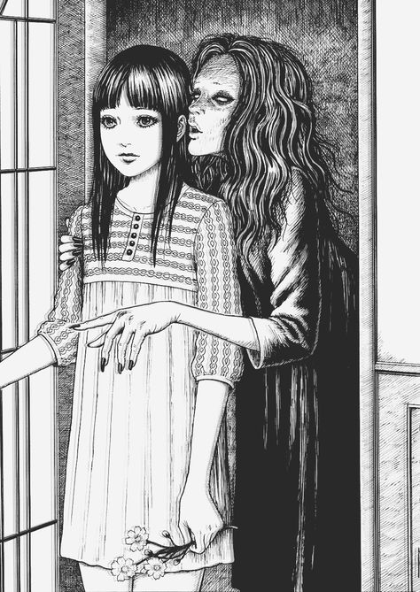 Art is a Feeling - bludblum:   Junji Ito, Ma No Kakera Japanese Horror Manga, Junji Ito Maniac, Junji Ito Art, Tomie Kawakami, Ito Junji, Tomie Junji Ito, Junji Ito Collection, Horror Manga, Japanese Horror