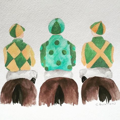 Jockey Silks, Derby Ideas, Ky Derby, Painting Fashion, Watercolor Monogram, Personalized Stationary, Racing Art, Kentucky Derby Party, Derby Party