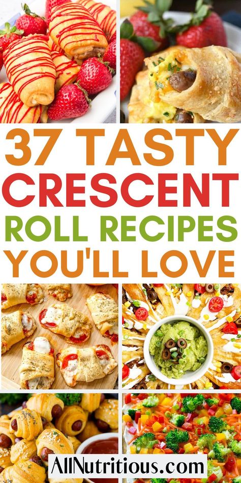 Easy Croissant Dinner Recipes, Crossaint Dinner Recipes, Snacks To Make With Crescent Rolls, Croissant Snack Ideas, Croissant Dough Recipe Ideas, Croissant Roll Appetizers, Recipes Using Croissant Dough, Pilsbury Crossaints Recipes, Christmas Croissant Ideas