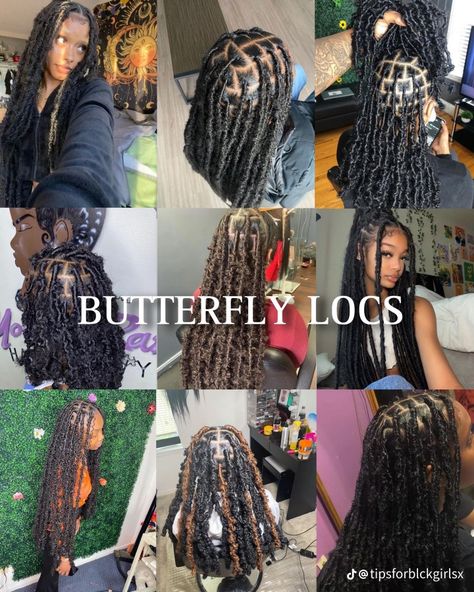 Butterfly Locs On Black Women, Individual Butterfly Locs, Butterfly Loca, Short Curly Hair Styles, Winter Hair Trends, Butterfly Locs, Beautiful Black Hair, Big Box Braids Hairstyles, Goddess Braids Hairstyles