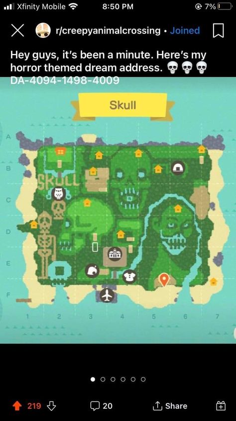 Skull Lake Animal Crossing, Skull Pond Acnh, Wave Breaker Animal Crossing, Acnh River Layout Ideas, Skull Pond Animal Crossing, Acnh Gore Design, Aesthetic Acnh Villagers, Animal Crossing Art Codes, Acnh Horror Island Dream Code